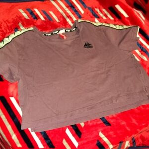 Kappa Mauve Crop Top with Logo